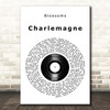 Blossoms Charlemagne Vinyl Record Song Lyric Print