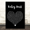 The Fratellis Baby Doll Black Heart Song Lyric Print