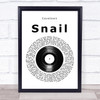 Cavetown Snail Vinyl Record Song Lyric Print