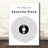 All Time Low Favorite Place Vinyl Record Song Lyric Print
