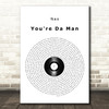Nas You're Da Man Vinyl Record Song Lyric Wall Art Print