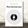 New Hope Club Permission Vinyl Record Song Lyric Wall Art Print