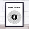 Olly Murs Dear Darlin' Vinyl Record Song Lyric Wall Art Print