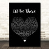 The Jackson 5 I'll Be There Black Heart Song Lyric Print