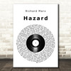 Richard Marx Hazard Vinyl Record Song Lyric Wall Art Print
