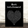 The Jam That's Entertainment Black Heart Song Lyric Print