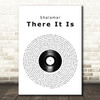 Shalamar There It Is Vinyl Record Song Lyric Wall Art Print