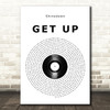 Shinedown GET UP Vinyl Record Song Lyric Wall Art Print