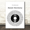 The Beloved Sweet Harmony Vinyl Record Song Lyric Wall Art Print