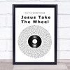 Carrie Underwood Jesus Take The Wheel Vinyl Record Song Lyric Wall Art Print