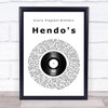 Everly Pregnant Brothers Hendo's Vinyl Record Song Lyric Wall Art Print