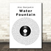 Alec Benjamin Water Fountain Vinyl Record Song Lyric Wall Art Print