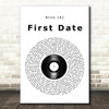 Blink-182 First Date Vinyl Record Song Lyric Quote Music Print