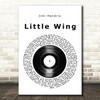 Jimi Hendrix Little Wing Vinyl Record Song Lyric Quote Music Print