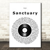 Joji Sanctuary Vinyl Record Song Lyric Quote Music Print