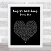 The Oak Ridge Boys Angels Watching Over Me Black Heart Song Lyric Print