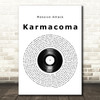 Massive Attack Karmacoma Vinyl Record Song Lyric Quote Music Print