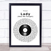 Modjo Lady (Hear Me Tonight) Vinyl Record Song Lyric Quote Music Print