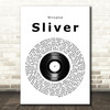 Nirvana Sliver Vinyl Record Song Lyric Quote Music Print
