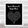 The Rolling Stones Sweethearts Together Black Heart Song Lyric Print
