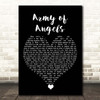 The Script Army of Angels Black Heart Song Lyric Print