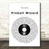 The Who Pinball Wizard Vinyl Record Song Lyric Quote Music Print