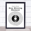 Diana Ross One Shining Moment Vinyl Record Song Lyric Quote Print