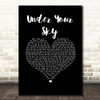 The Sherlocks Under Your Sky Black Heart Song Lyric Print