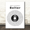 Gerry Cinnamon Belter Vinyl Record Song Lyric Quote Print