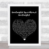 The Spaniels Goodnight Sweetheart Goodnight Black Heart Song Lyric Print