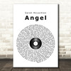Sarah McLachlan Angel Vinyl Record Song Lyric Quote Print