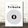 Tenacious D Tribute Vinyl Record Song Lyric Quote Print