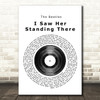 The Beatles I Saw Her Standing There Vinyl Record Song Lyric Quote Print