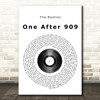 The Beatles One After 909 Vinyl Record Song Lyric Quote Print
