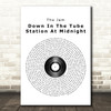 The Jam Down In The Tube Station At Midnight Vinyl Record Song Lyric Quote Print