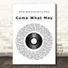 Alfie Boe And Kerry Ellis Come What May Vinyl Record Song Lyric Quote Print