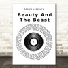 Angela Lansbury Beauty And The Beast Vinyl Record Song Lyric Quote Print
