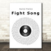 Rachel Platten Fight Song Vinyl Record Song Lyric Quote Print