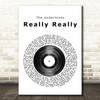 The Undertones Really Really Vinyl Record Song Lyric Quote Print