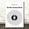 Westlife Unbreakable Vinyl Record Song Lyric Quote Print