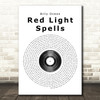 Billy Ocean Red Light Spells Danger Vinyl Record Song Lyric Quote Print