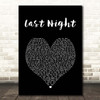 The Vamps Last Night Black Heart Song Lyric Print