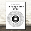 Dream Theater Through Her Eyes Vinyl Record Song Lyric Quote Print