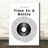 Jim Croce Time In A Bottle Vinyl Record Song Lyric Quote Print
