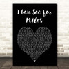 The Who I Can See for Miles Black Heart Song Lyric Print