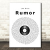 Lee Brice Rumor Vinyl Record Song Lyric Print