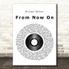 Michael Bolton From Now On Vinyl Record Song Lyric Quote Print