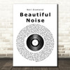 Neil Diamond Beautiful Noise Vinyl Record Song Lyric Quote Print