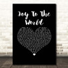 Three Dog Night Joy To The World Black Heart Song Lyric Print