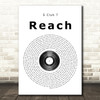 S Club 7 Reach Vinyl Record Song Lyric Quote Print